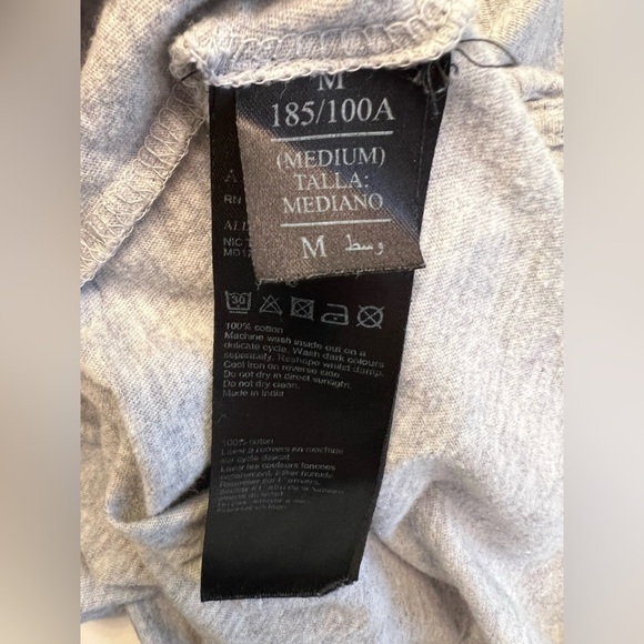 AllSaints Gray Tonic Crew Neck Tee Shirt Men’s Size Medium - Picture 6 of 8